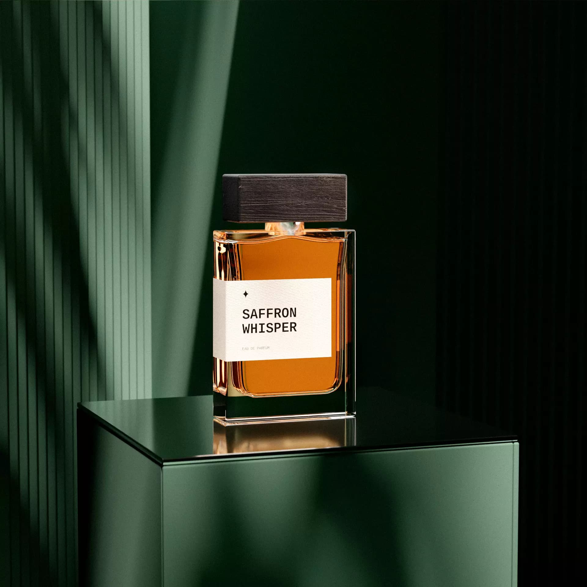 3D fragrance bottle render